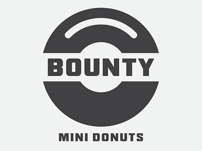 Logo Design, Bounty Mini Donuts. branding design desserts donut donutlogo donuts graphic design illustration logo sugar sweet typography vector