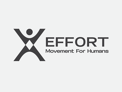 Logo Design, Effort Movement For Humans. branding design graphic design human humansmovementlogo illustration logo movement movementlogo runlogo typography vector