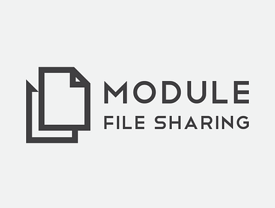 Logo Design, Module File Sharing. branding design file filelogo filesharinglogo graphic design illustration logo sendfileslogo sharing sharinglogo typography vector