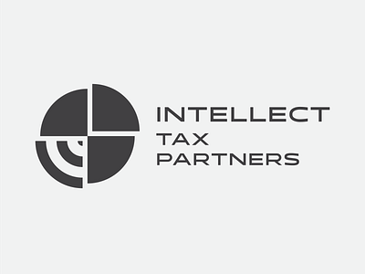Logo Design, Intellect Tax Partners. branding design graphic design illustration logo partners sales tax taxlogo taxpartners taxpartnerslogo typography vector