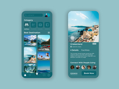 Travel mobile app 🗺 app design travel ui ux