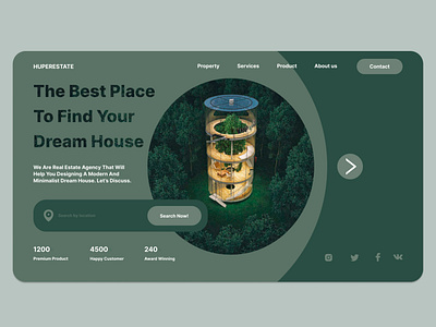 Your dream house branding design dream house house page ui ux
