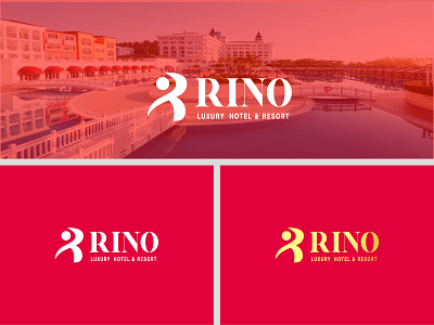 RINO LUXURY HOTEL & RESORT app branding brandinglogo brandinidentity business logo design graphic design hotel illustration logo logodisign luxury resort