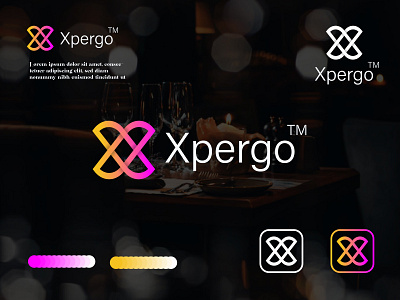 X- XPERGO Brand Identity logo design Templet