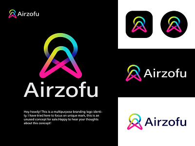 A- AIEZOFU MODERN LOGO DESIGN 3d a letter logo a logo airzofu logo animation app branding brandinglogo brandinidentity design graphic design illustration letter logo logo logodisign modernlogo motion graphics page logo toytub logo ui