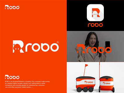Robotic logo | R letter (ROBO)