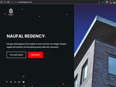 Naufal Regency branding design ui web design website
