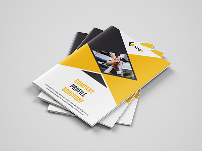 Company Profile Brochure Design Template annual book booklet business company corporate document layout marketing modern page template