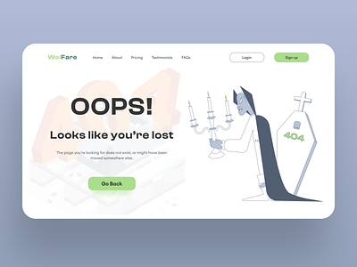 404 Page 404 404 page design error 404 error page user interface web design web interface web ui