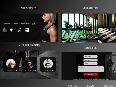 Gym Website Design