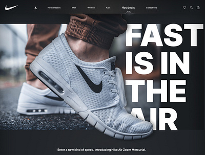 Nike Website Redesign branding dailyui design ui ux
