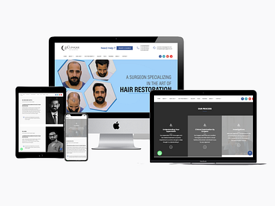 Clinique Hair Transplant Surgeon- Website Development branding design graphic design ui ux