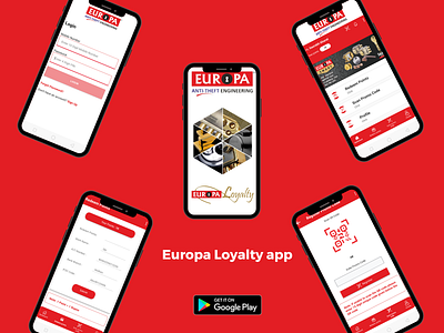 Europa Locks- Loyalty management app app branding design ui ux