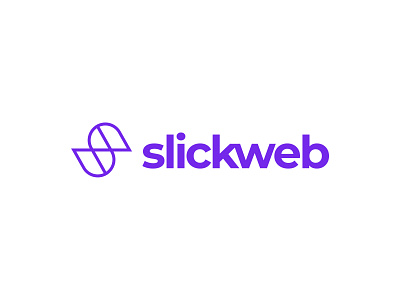 Slickweb logo agency branding icon identity logo logodesign purple redesign type typography