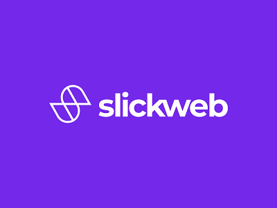 Slickweb logo agency branding icon identity logo logodesign purple redesign type typography