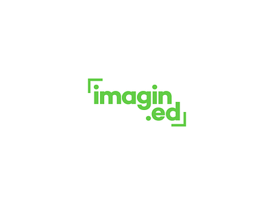 Imagin.ed logo brand design brand identity branding design education geometric graphic design green learning design logo logo design logotype online learning type typography vector