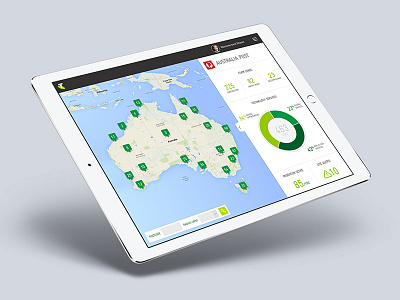 Telstra Ipad App app b2b design graphic design interface ios ipad map ui ui design ux