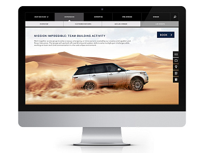 Land Rover Website car graphic design land rover ui ui design user interface ux web web design website