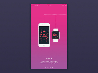 Fearless iPhone app onboarding app gradient graphic design ios iphone onboarding ui ui design walk through walkthrough