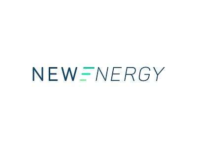 New Energy Logo branding clean energy design logo logo design logos renewable solar solar energy typography