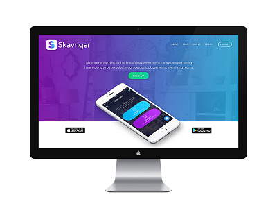 App landing page