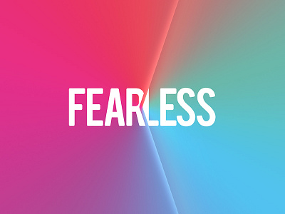 Fearless logo branding design gradient lettering logo design app graphic design logo logotype