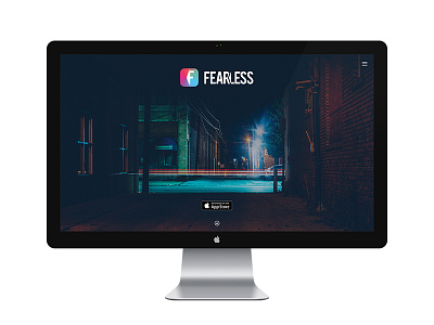 Fearless website app app icon design gradient landing page ui design user interface ux web web design graphic design ui