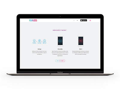 Fearless website app app icon design gradient landing page ui design user interface ux web web design graphic design ui