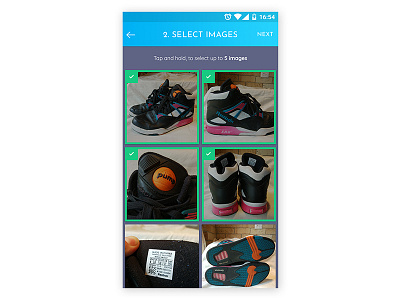 App screen - posting item for sale 1.4