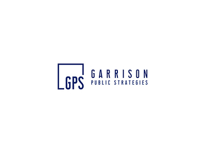 GPS logo blue brand identity branding design graphic design la lobbyist logo logo design los angeles navy politics type typography