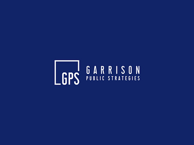 GPS logo blue brand identity branding design graphic design la lobbyist logo logo design los angeles navy politics type typography