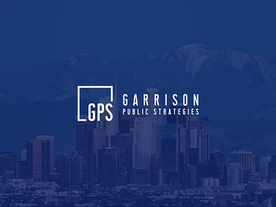 GPS logo blue brand identity branding design graphic design la lobbyist logo logo design los angeles navy politics type typography