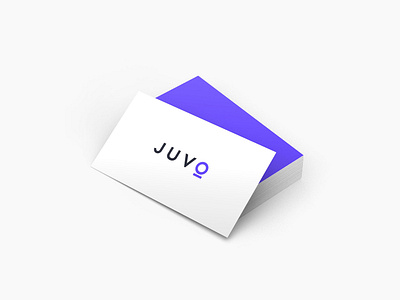 Juvo business cards brand identity branding business card design graphic design logo logo design type purple stationery typography