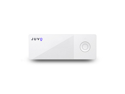 Juvo smart device aged care brand identity branding design graphic design logo logo design type mockup purple smart device typography