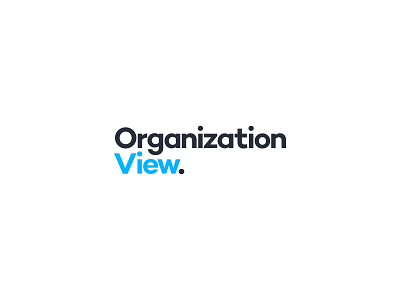 OrganizationView logo brand family brand identity branding data analytics design graphic design hr logo logotype swiss design swiss style type typography wordmark