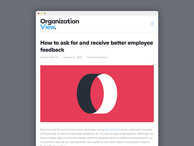 OrganizationView blog design abstract blog blog design data analytics design employee graphic graphic design hr squarespace swiss design swiss style type typography ui ui design vector web web design website