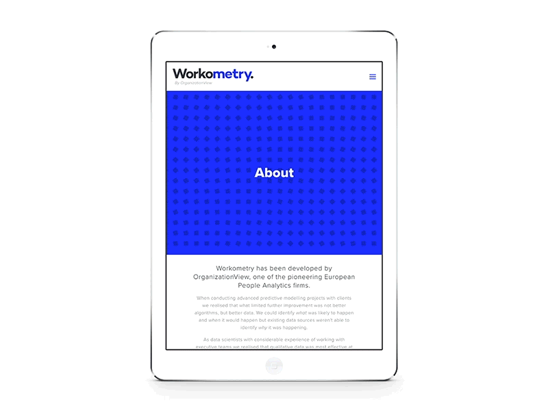 Workometry newsletter sign up data analytics design graphic design hr ipad newsletter pattern pop up popup sign up squarespace swiss design swiss style type typography ui ui design web web design website