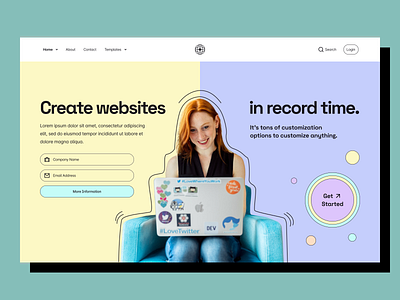 Way-Up Hero Page! design developer website heropage logo ui