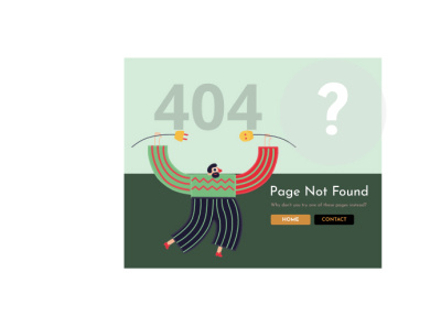 404 Not Found Page - Daily UI and Challenge 08