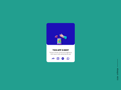 Social Share Button Page - DailyUi - 010