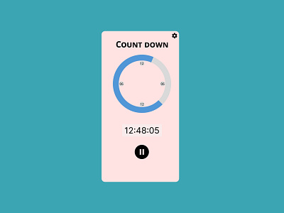 Countdown App design with DailyUi - 014 014 app dailyui figma typography ui vector