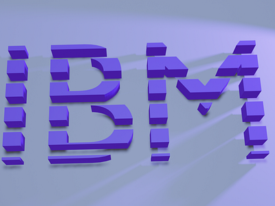 Created Logo 3D IBM Logo