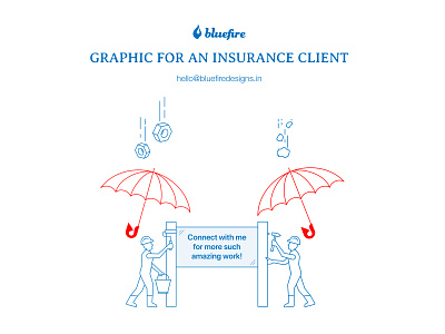 Graphic work for an insurance client