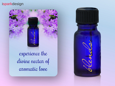 Brand Design for Aromatic Products aroma aromatic blends bottle brand branding essential oil illustration logo