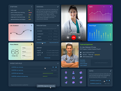UI Design - Patient / Doctor app corporate doctor emr health hospital isparkdesign medical medical record patient ui ux