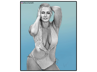 Fan Art for model Bree Cheyenne adult draw drawing girl model portrait sexy sketch sketching woman