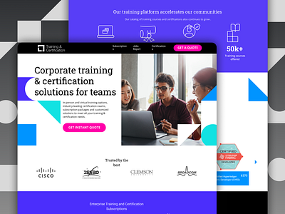 Tech Consortium rebrand | Landing Page Template