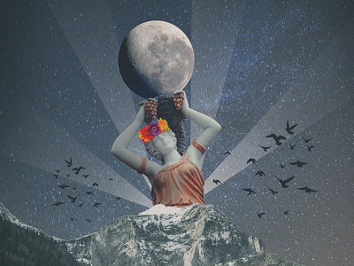 Burden collage digital art graphic design photo manipulation