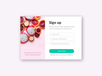 Daily UI 001 daily ui design exercise sign up