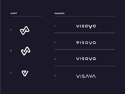 Visaya logo and typo variations logo variations visaya
